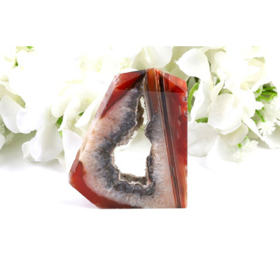 Karneol drůza špice 95x71 mm - brazilský kámen (128 g)