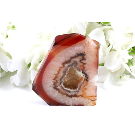 Karneolová špice s drůzou 101mm | Brazílie | 165g