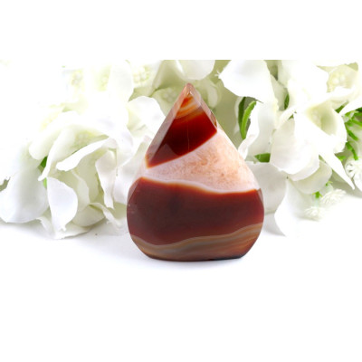 Špice sardonyx 82x55 mm - přírodní kámen z Brazílie