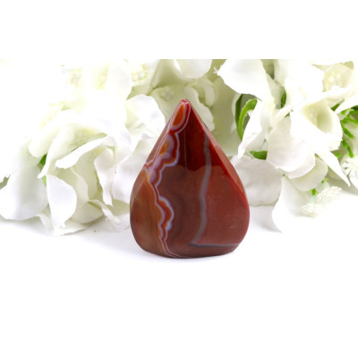 Špice sardonyx 75x49 mm - přírodní kámen z Brazílie