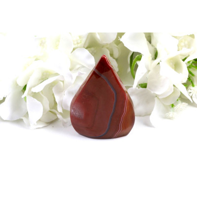 Špice sardonyx 75x49 mm - přírodní kámen z Brazílie