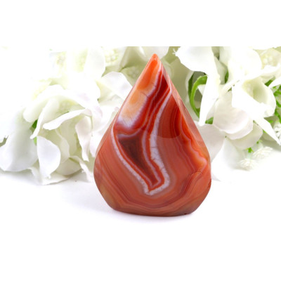 Špice sardonyx 93x59 mm - přírodní kámen z Brazílie