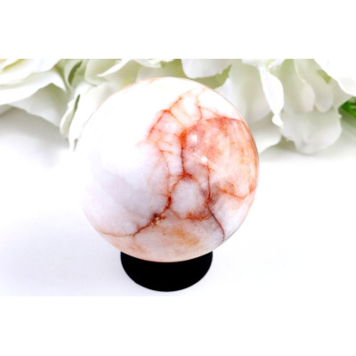 Koule Ohnivý křemen 62 mm – síla a krása minerálů z Brazílie