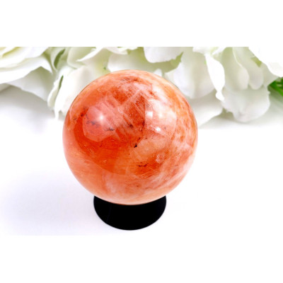 Koule Ohnivý křemen 57 mm – exotická energie z Brazílie