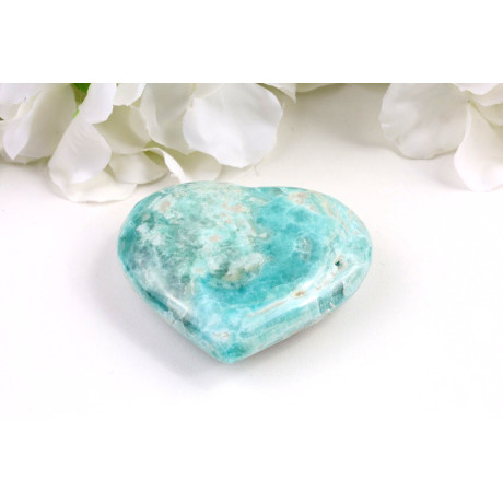 Modrý aragonit srdce 66mm | Afghánistán | E-shop