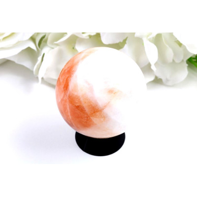 Koule ohnivý křemen 56 mm – dekorativní energie, Beran, Lev